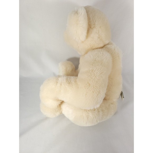 Cottage Collectibles Sue Coe Bear White Plush 18" Vintage 1999 Curved Paws GANZ - Picture 3 of 12